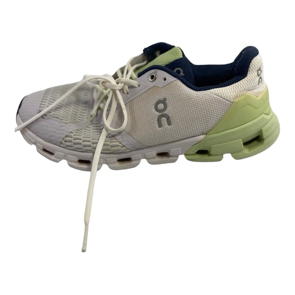 On Cloud Cloudflyer 4 Womens Running Shoes White/Navy/Green Size 8.5 Shoes - Picture 10 of 10